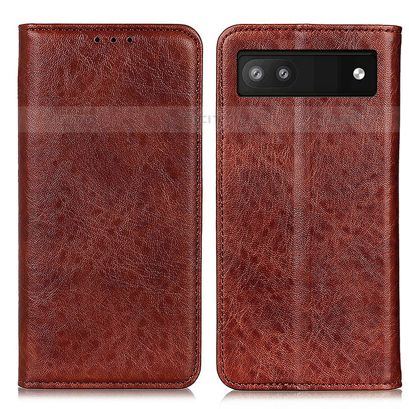 Funda de Cuero Cartera con Soporte Carcasa K01Z para Google Pixel 6a 5G Marron