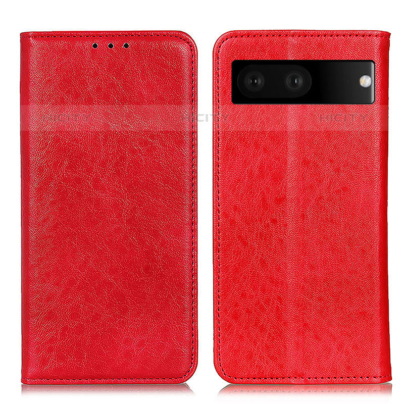 Funda de Cuero Cartera con Soporte Carcasa K01Z para Google Pixel 7 5G Rojo