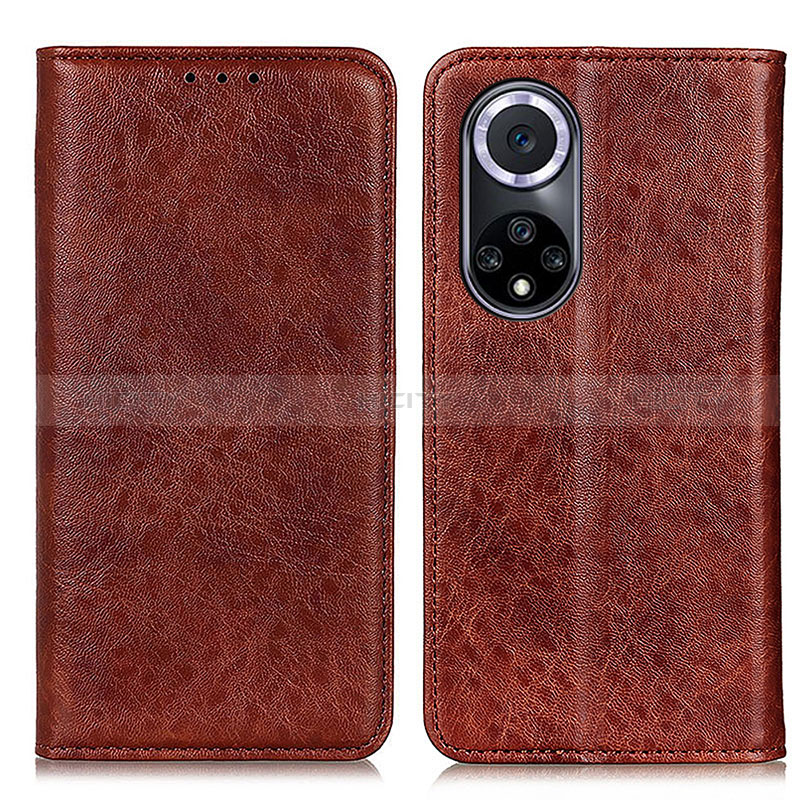 Funda de Cuero Cartera con Soporte Carcasa K01Z para Huawei Honor 50 5G Marron