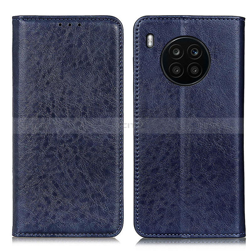 Funda de Cuero Cartera con Soporte Carcasa K01Z para Huawei Honor 50 Lite Azul