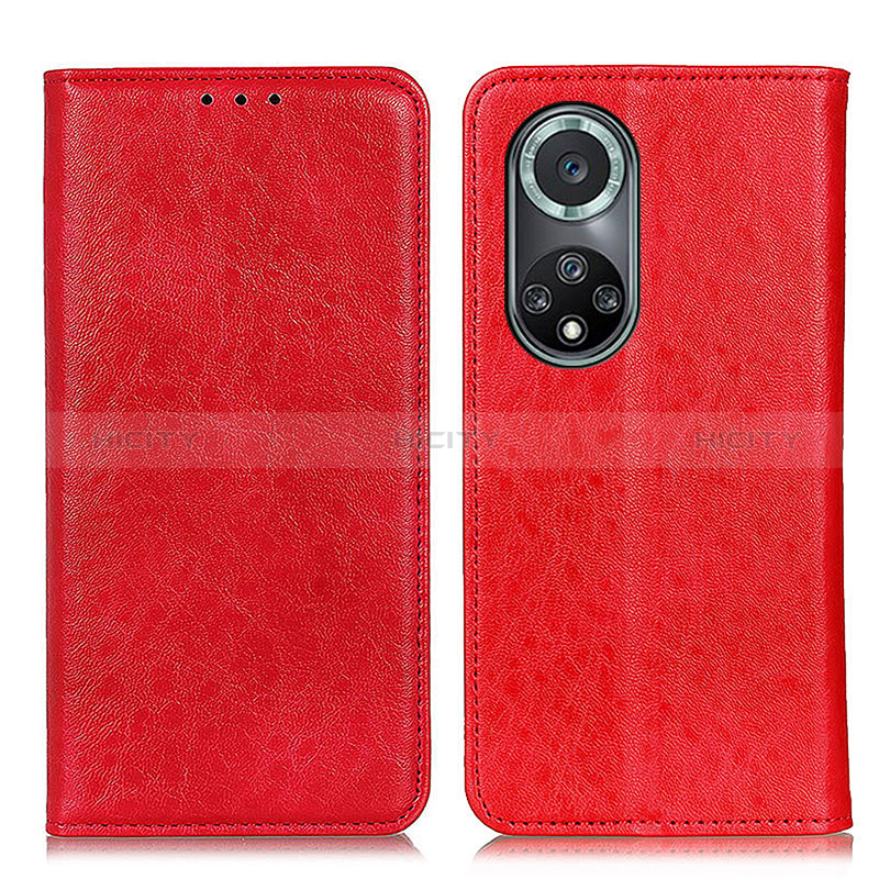 Funda de Cuero Cartera con Soporte Carcasa K01Z para Huawei Nova 9 Pro Rojo