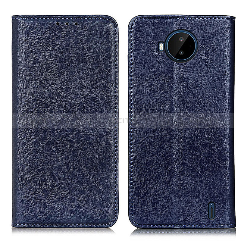 Funda de Cuero Cartera con Soporte Carcasa K01Z para Nokia C20 Plus Azul