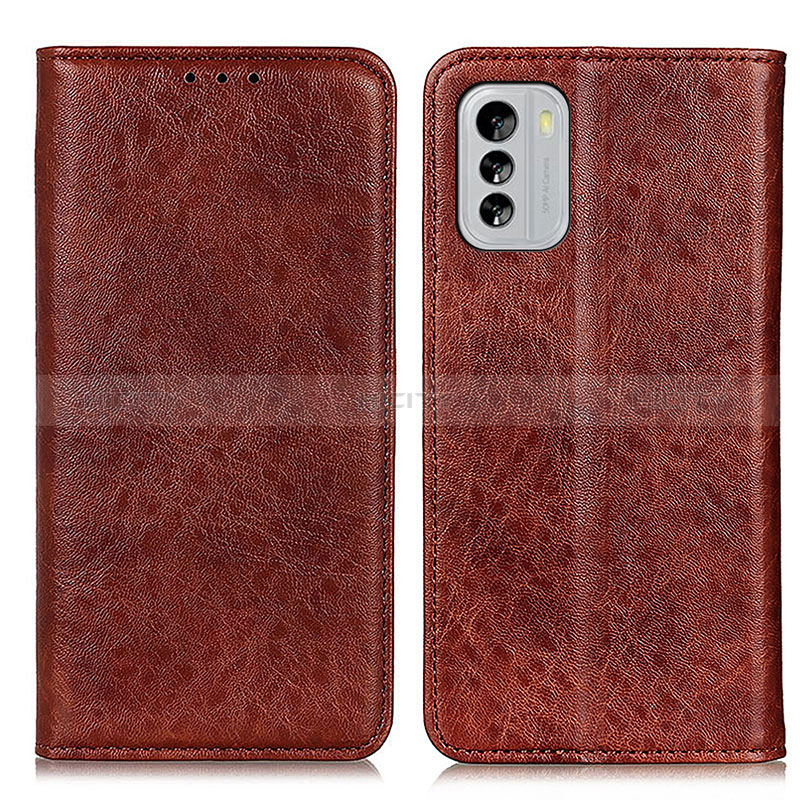 Funda de Cuero Cartera con Soporte Carcasa K01Z para Nokia G60 5G Marron