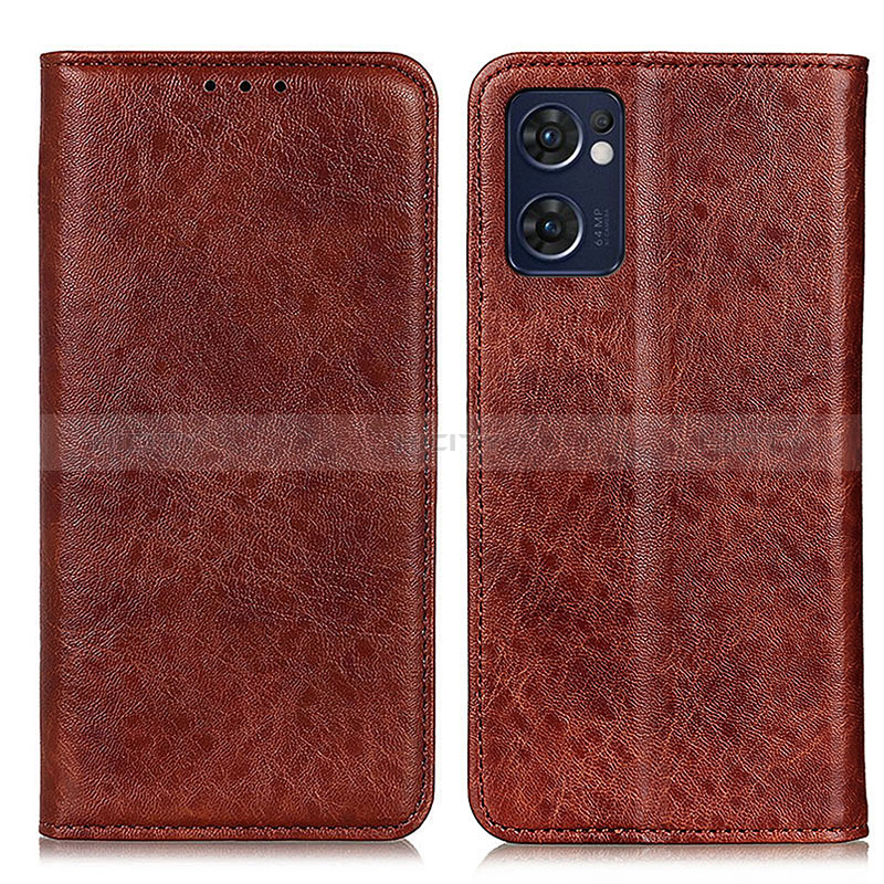 Funda de Cuero Cartera con Soporte Carcasa K01Z para OnePlus Nord CE 2 5G Marron