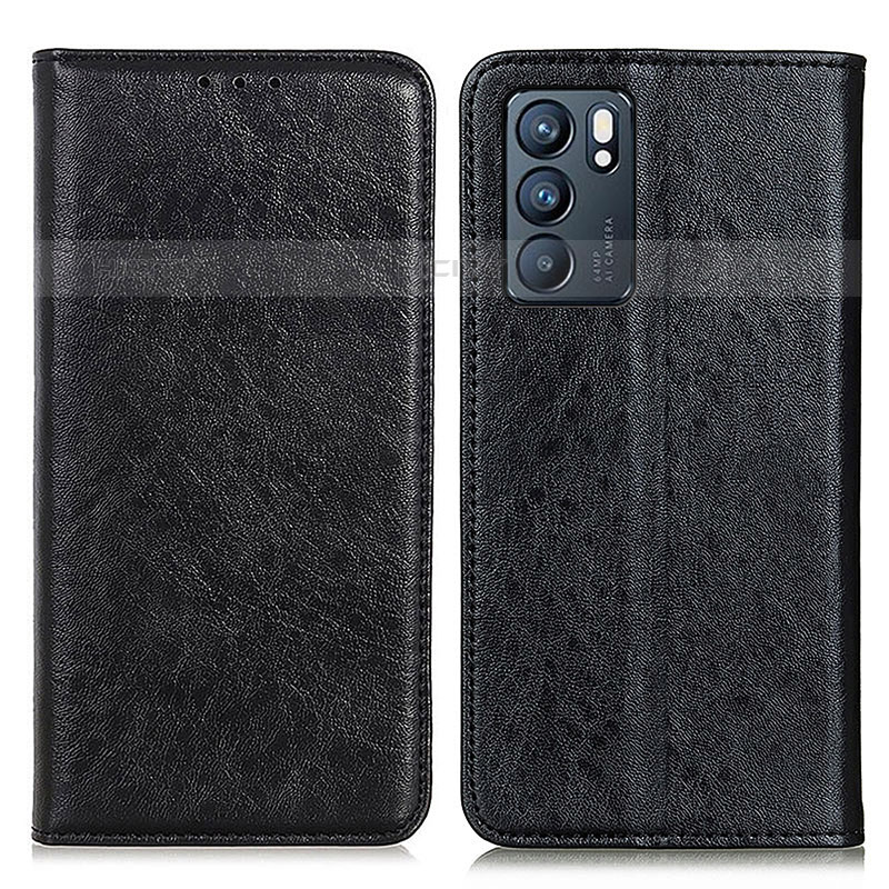 Funda de Cuero Cartera con Soporte Carcasa K01Z para Oppo Reno6 5G