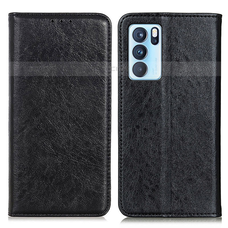 Funda de Cuero Cartera con Soporte Carcasa K01Z para Oppo Reno6 Pro 5G India