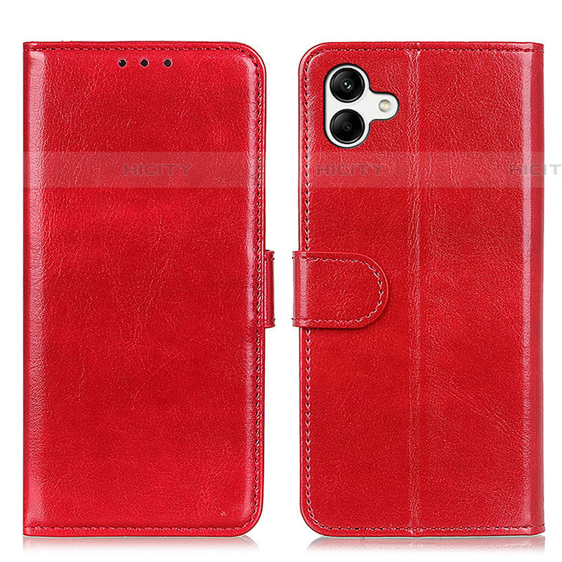 Funda de Cuero Cartera con Soporte Carcasa K01Z para Samsung Galaxy F04 Rojo