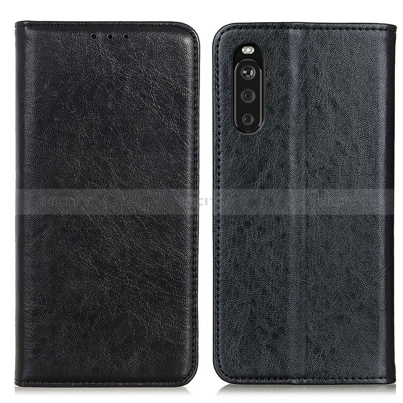 Funda de Cuero Cartera con Soporte Carcasa K01Z para Sony Xperia 10 III Lite Negro