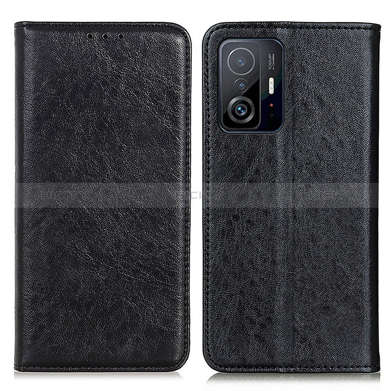 Funda de Cuero Cartera con Soporte Carcasa K01Z para Xiaomi Mi 11T 5G Negro