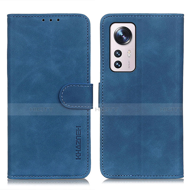 Funda de Cuero Cartera con Soporte Carcasa K01Z para Xiaomi Mi 12 5G Azul