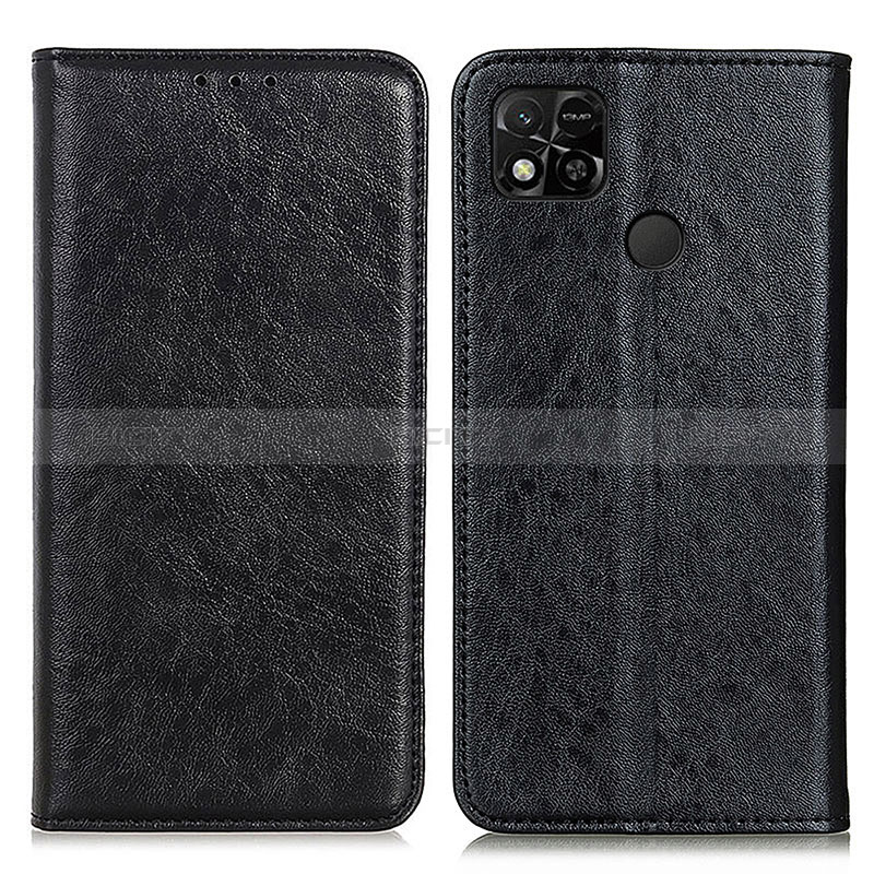 Funda de Cuero Cartera con Soporte Carcasa K01Z para Xiaomi POCO C3 Negro