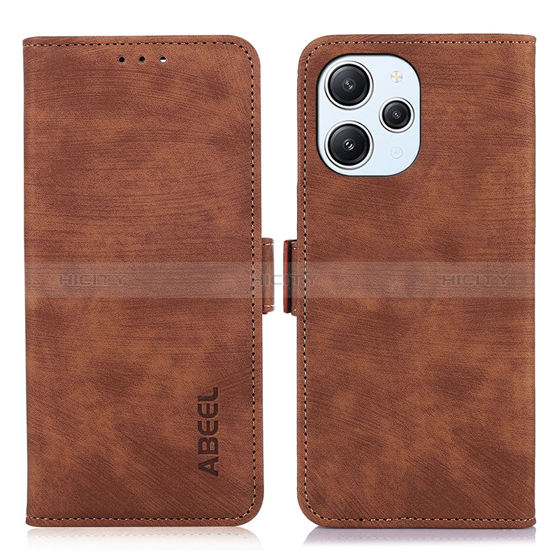 Funda de Cuero Cartera con Soporte Carcasa K01Z para Xiaomi Redmi 12 4G Marron