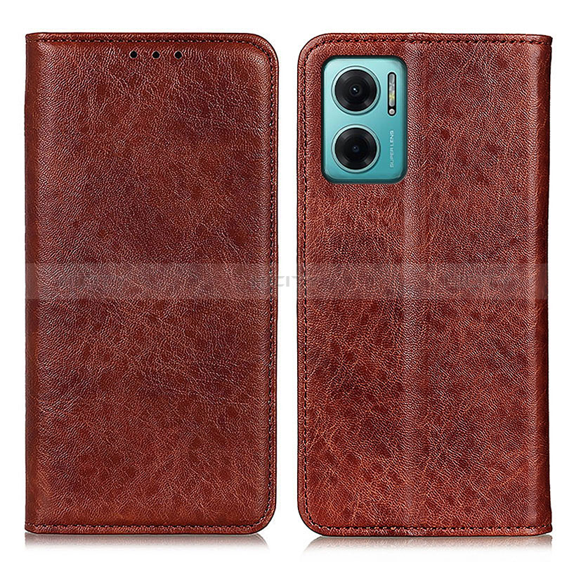 Funda de Cuero Cartera con Soporte Carcasa K01Z para Xiaomi Redmi Note 11E 5G Marron