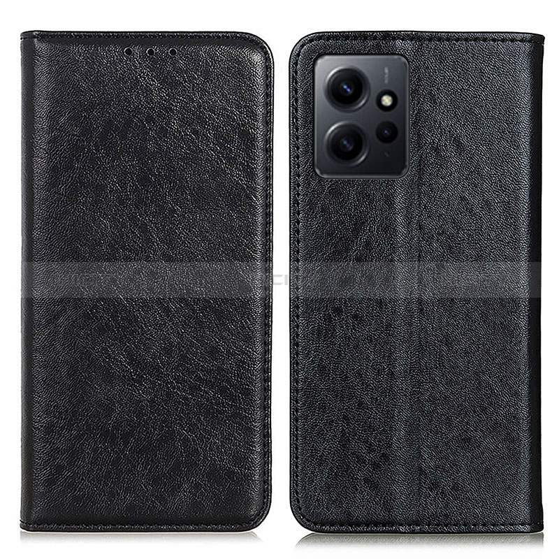 Funda de Cuero Cartera con Soporte Carcasa K01Z para Xiaomi Redmi Note 12 4G Negro