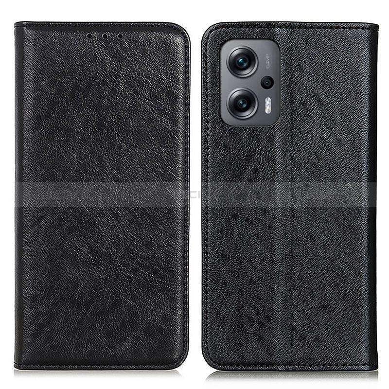 Funda de Cuero Cartera con Soporte Carcasa K01Z para Xiaomi Redmi Note 12T Pro 5G Negro