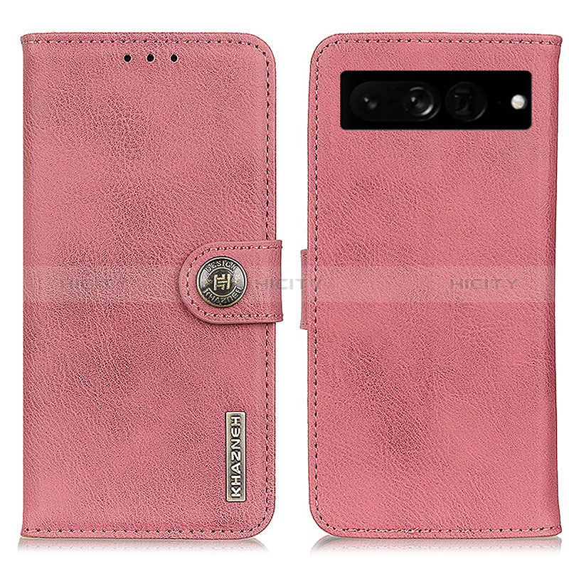 Funda de Cuero Cartera con Soporte Carcasa K02Z para Google Pixel 7 Pro 5G Rosa