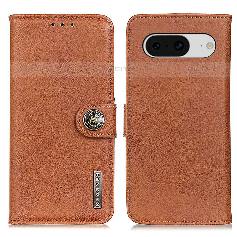 Funda de Cuero Cartera con Soporte Carcasa K02Z para Google Pixel 8 5G Marron