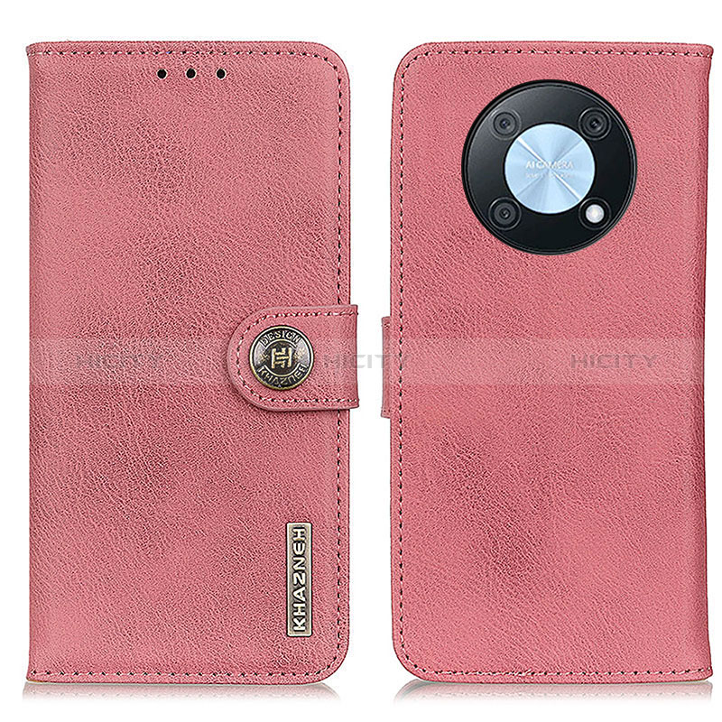 Funda de Cuero Cartera con Soporte Carcasa K02Z para Huawei Enjoy 50 Pro Rosa