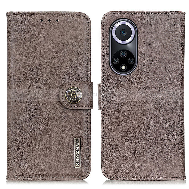 Funda de Cuero Cartera con Soporte Carcasa K02Z para Huawei Honor 50 5G Gris