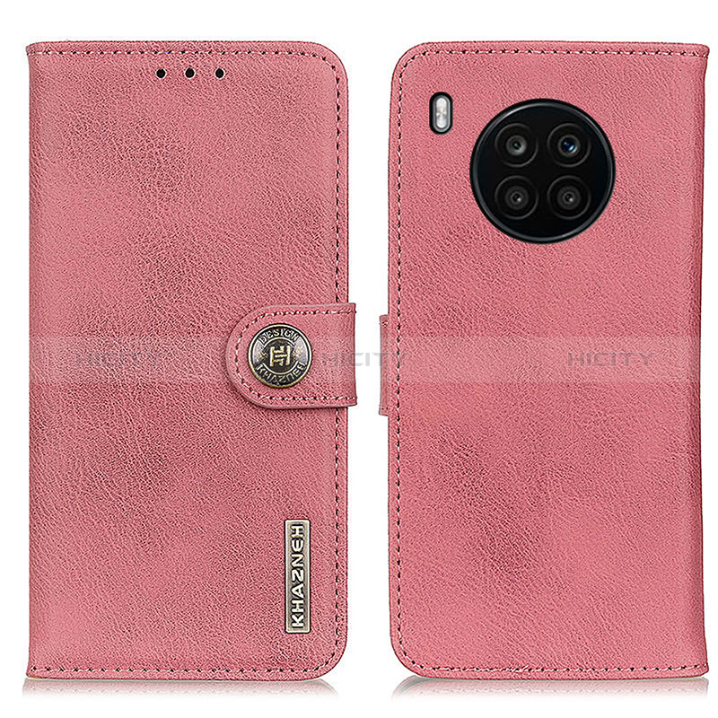 Funda de Cuero Cartera con Soporte Carcasa K02Z para Huawei Honor 50 Lite Rosa