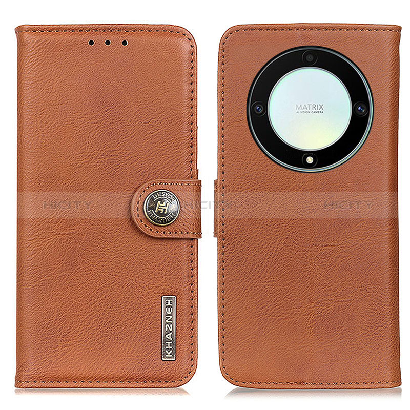 Funda de Cuero Cartera con Soporte Carcasa K02Z para Huawei Honor X9a 5G Marron