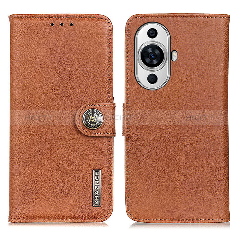 Funda de Cuero Cartera con Soporte Carcasa K02Z para Huawei Nova 11 Marron