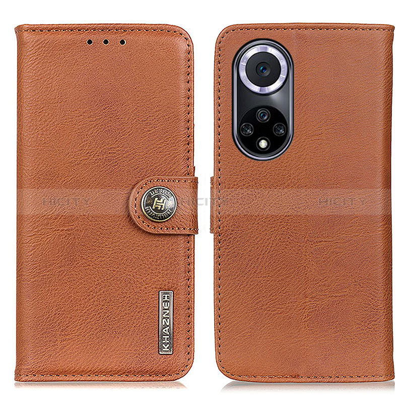 Funda de Cuero Cartera con Soporte Carcasa K02Z para Huawei Nova 9 Marron