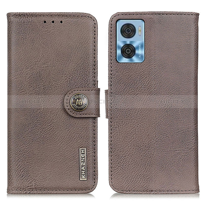 Funda de Cuero Cartera con Soporte Carcasa K02Z para Motorola Moto E22