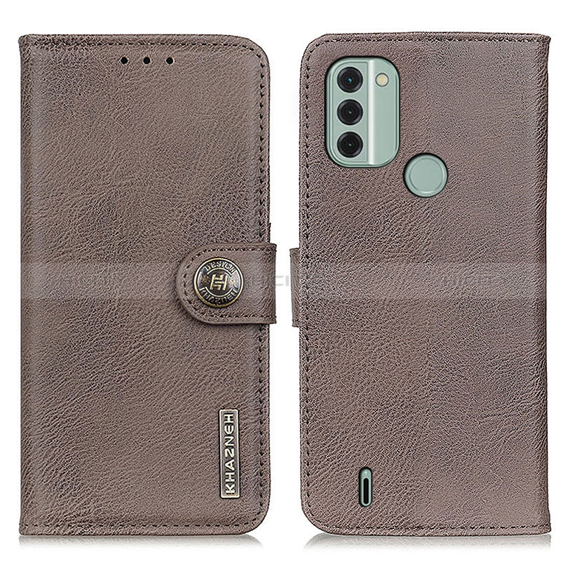 Funda de Cuero Cartera con Soporte Carcasa K02Z para Nokia C31 Gris