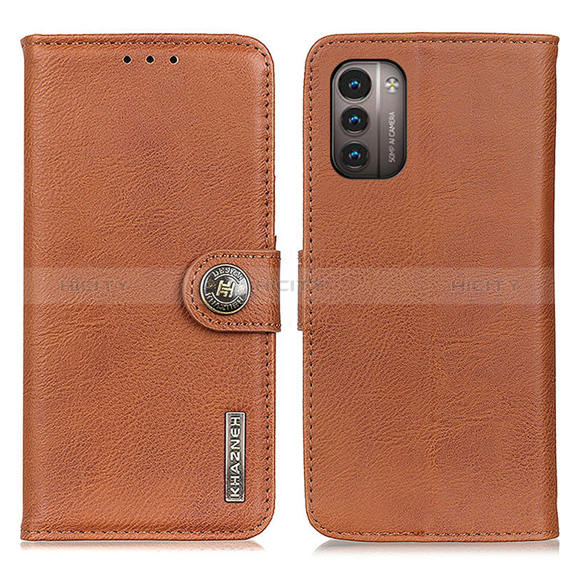 Funda de Cuero Cartera con Soporte Carcasa K02Z para Nokia G21 Marron