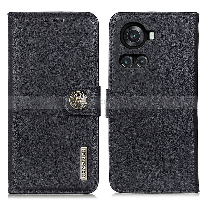 Funda de Cuero Cartera con Soporte Carcasa K02Z para OnePlus 10R 5G Negro