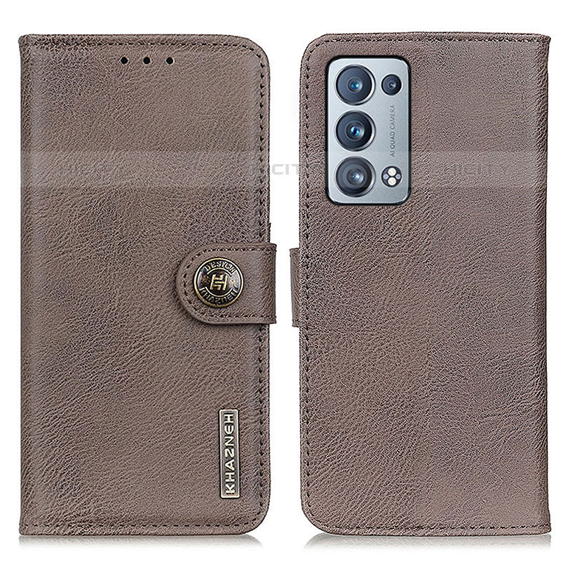 Funda de Cuero Cartera con Soporte Carcasa K02Z para Oppo Reno6 Pro 5G