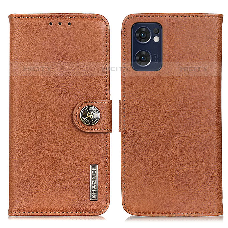 Funda de Cuero Cartera con Soporte Carcasa K02Z para Oppo Reno7 5G