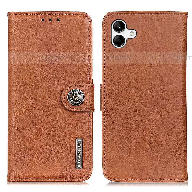 Funda de Cuero Cartera con Soporte Carcasa K02Z para Samsung Galaxy F04 Marron