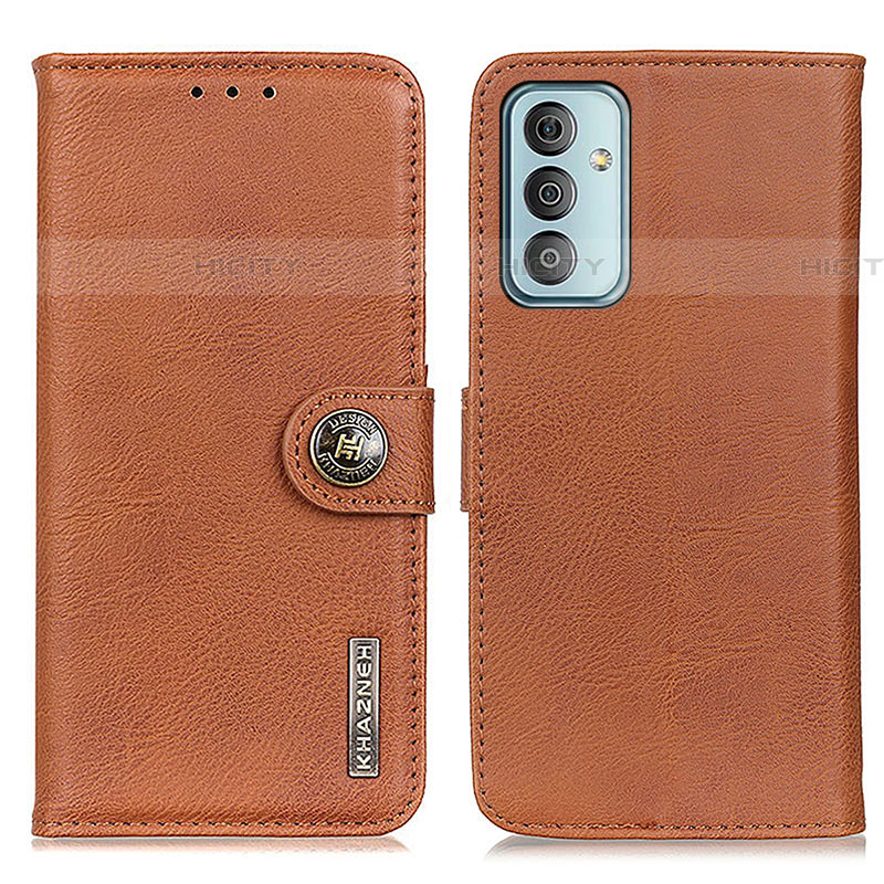 Funda de Cuero Cartera con Soporte Carcasa K02Z para Samsung Galaxy F13 4G Marron