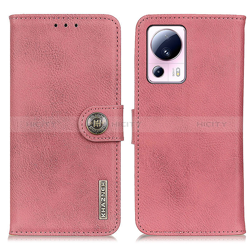 Funda de Cuero Cartera con Soporte Carcasa K02Z para Xiaomi Civi 2 5G Rosa