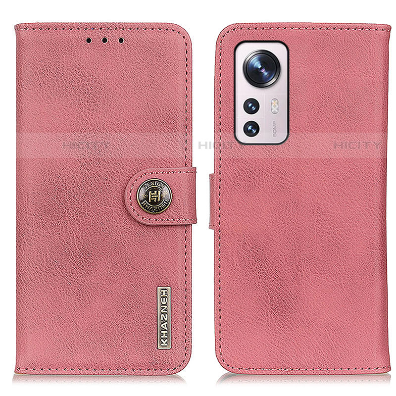 Funda de Cuero Cartera con Soporte Carcasa K02Z para Xiaomi Mi 12 Lite 5G Rosa