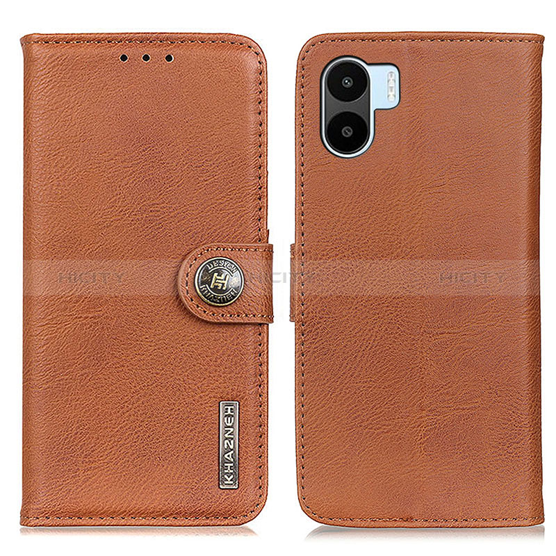 Funda de Cuero Cartera con Soporte Carcasa K02Z para Xiaomi Poco C50 Marron