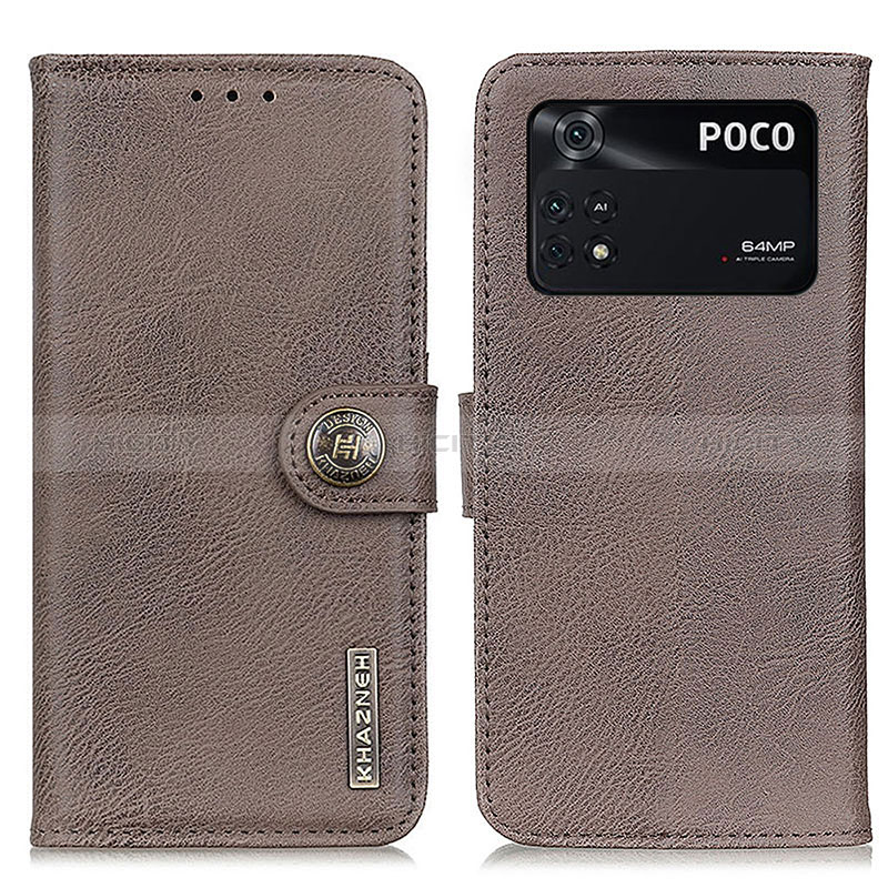 Funda de Cuero Cartera con Soporte Carcasa K02Z para Xiaomi Poco M4 Pro 4G