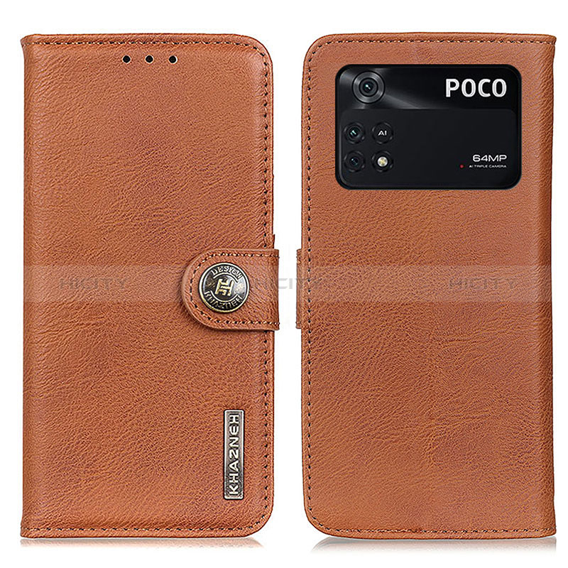 Funda de Cuero Cartera con Soporte Carcasa K02Z para Xiaomi Poco M4 Pro 4G