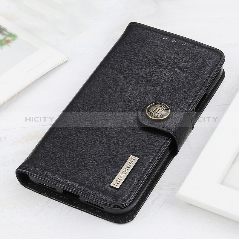 Funda de Cuero Cartera con Soporte Carcasa K02Z para Xiaomi Redmi 9 Power Negro