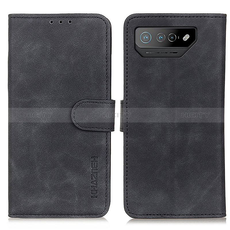 Funda de Cuero Cartera con Soporte Carcasa K03Z para Asus ROG Phone 7 Pro Negro