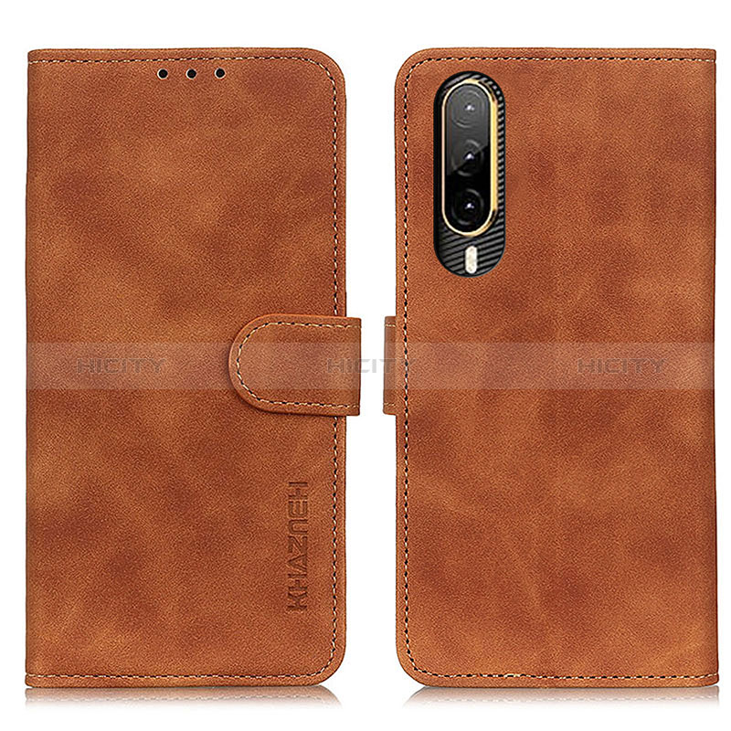 Funda de Cuero Cartera con Soporte Carcasa K03Z para HTC Desire 22 Pro 5G Marron