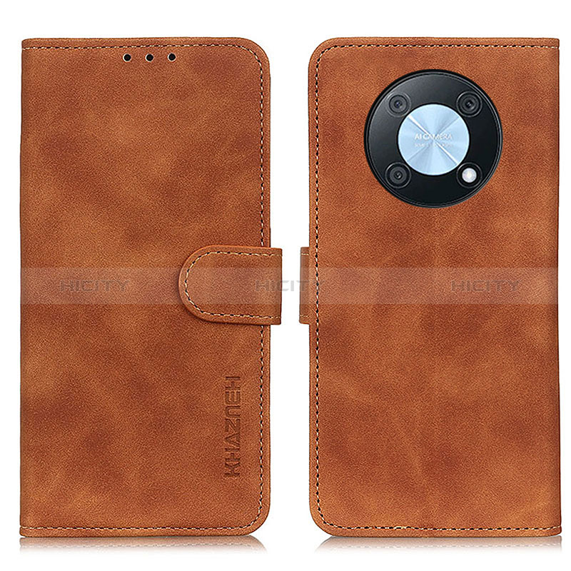 Funda de Cuero Cartera con Soporte Carcasa K03Z para Huawei Enjoy 50 Pro Marron