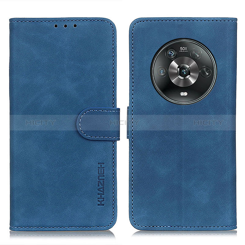 Funda de Cuero Cartera con Soporte Carcasa K03Z para Huawei Honor Magic4 5G Azul