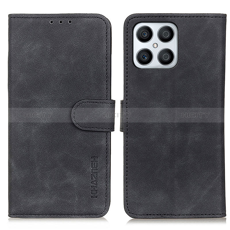 Funda de Cuero Cartera con Soporte Carcasa K03Z para Huawei Honor X8 4G Negro