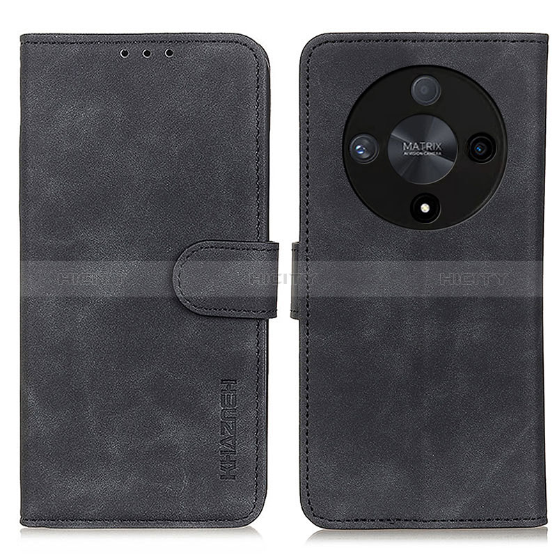 Funda de Cuero Cartera con Soporte Carcasa K03Z para Huawei Honor X9b 5G Negro