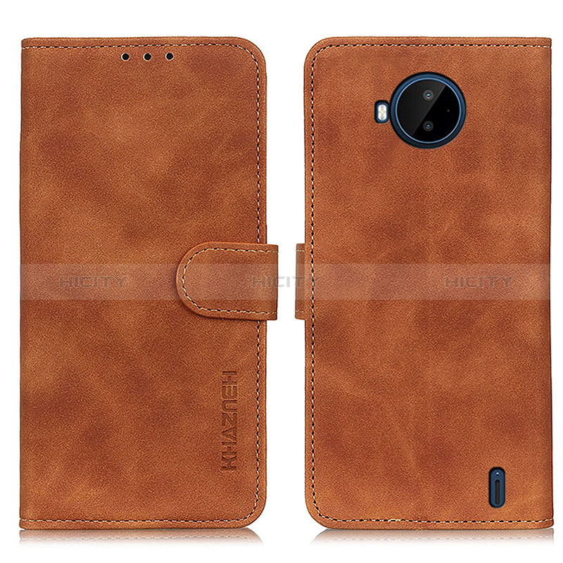 Funda de Cuero Cartera con Soporte Carcasa K03Z para Nokia C20 Plus Marron