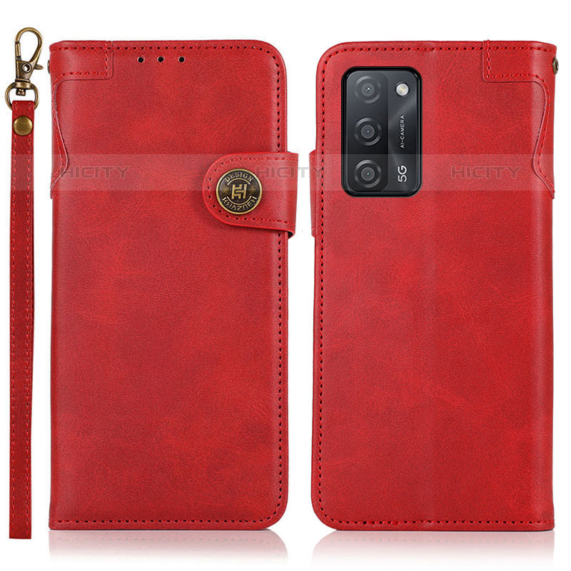 Funda de Cuero Cartera con Soporte Carcasa K03Z para Oppo A55 5G