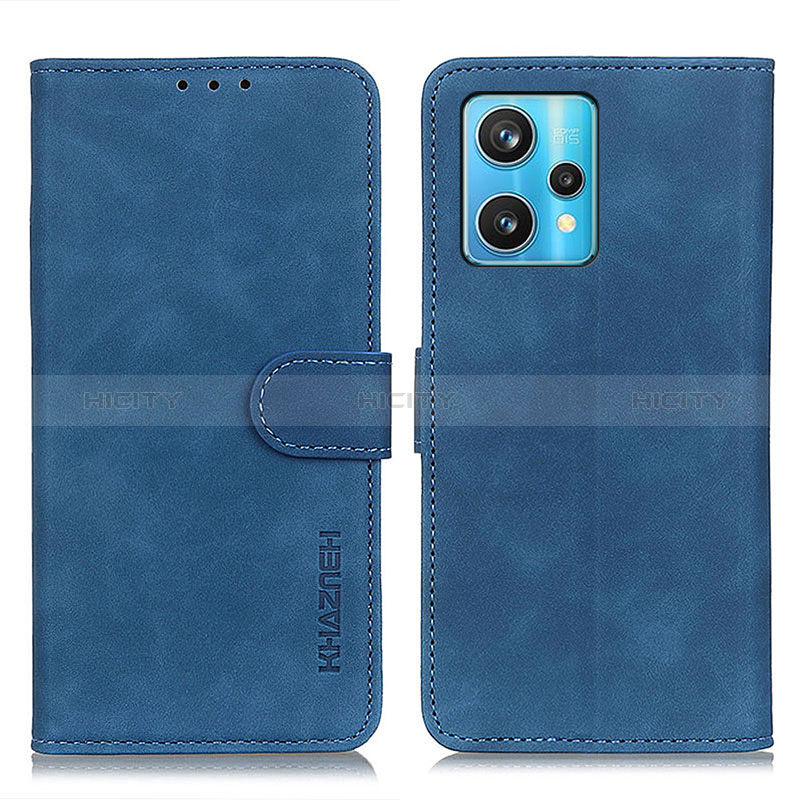 Funda de Cuero Cartera con Soporte Carcasa K03Z para Realme 9 Pro+ Plus 5G Azul